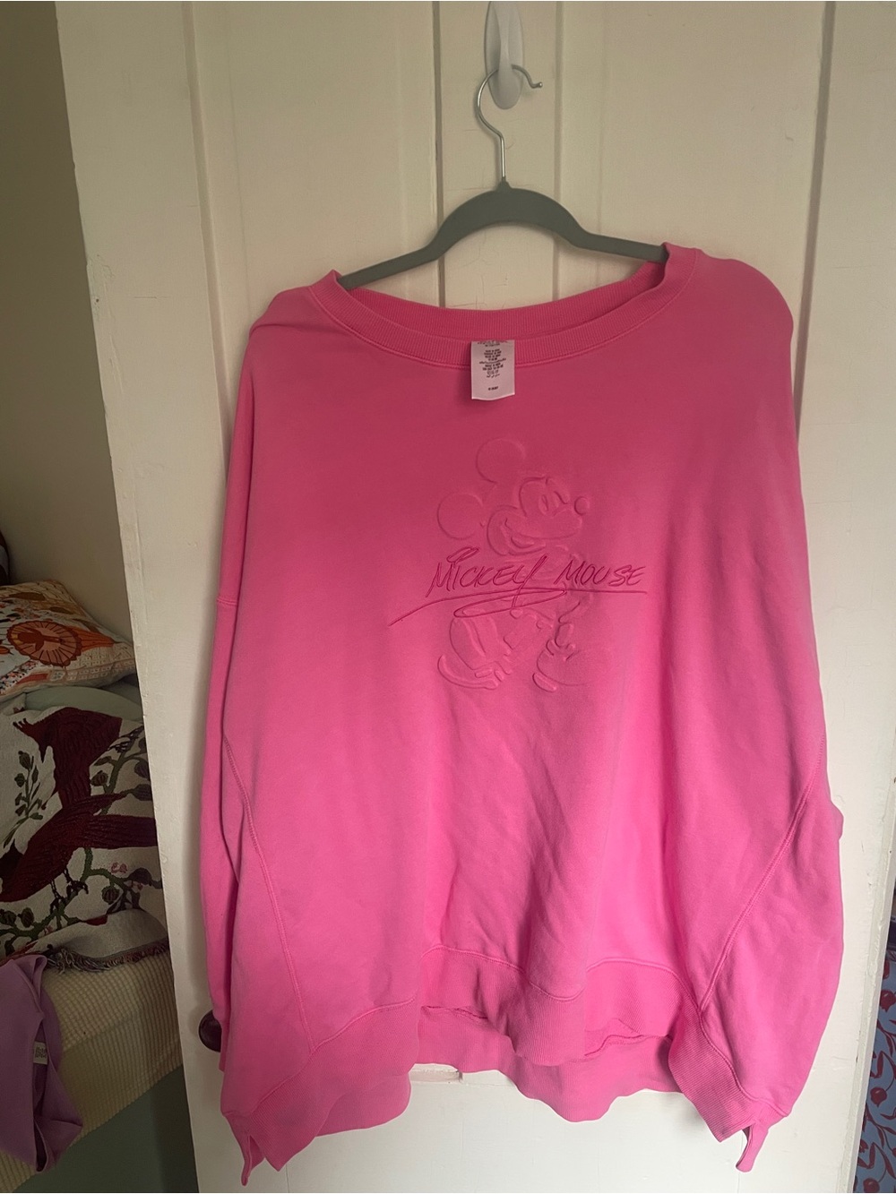 Mickey Mouse Pullover Sweatshirt for Women – Yellow
